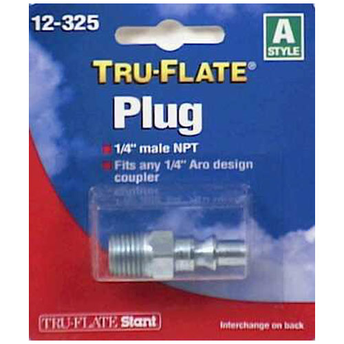 Tru-Flate 12325 Air Coupler Male "A" 1/4"