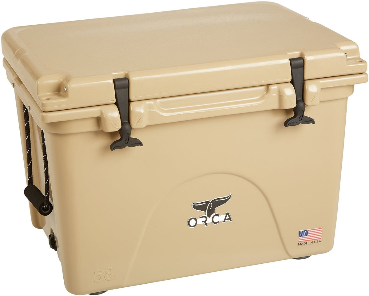 New Orca ORCT058 Tan Colored 58 Quart Insulated Ice Chest Cooler USA 3450012