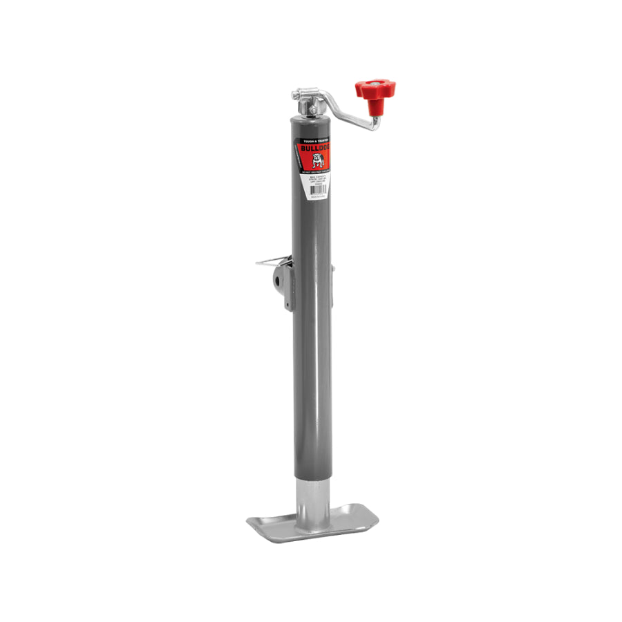 Bulldog® 158452 Heavy Duty Top Wind Round Short Pin & Foot Jack, 2000 Lbs