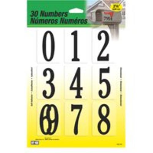 Hy Ko MM-200B Plastic Numbers Set, 2-3/8", Black