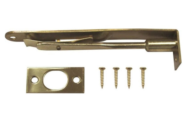 Prosource LR-004-PS Round Corner Flush Bolts, Steel, 6"