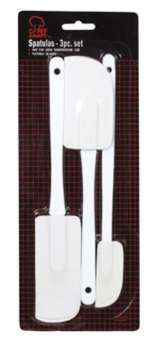 Chef Craft 20488 Spatula Set, White, 3 Piece, 10"
