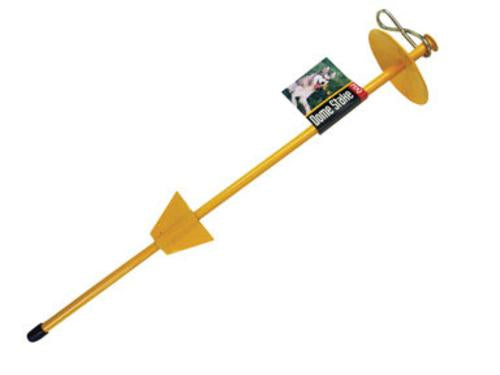 Boss Pet 01310 Tie Out Stake, 20", Yellow