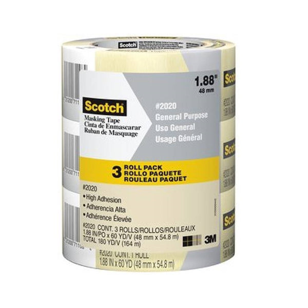 Scotch 2020-48ECP Masking Tape, 48 MM x 54.8 M