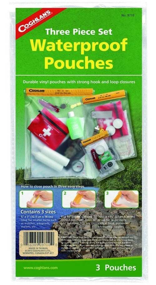 Coghlan&#039;s 9710 Waterproof Pouch Set, 3 Pieces