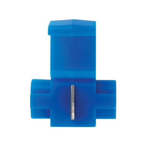Jandorf 60800 Insulated Self-Stripping Terminal, 18-14 Gauge AWG, Blue