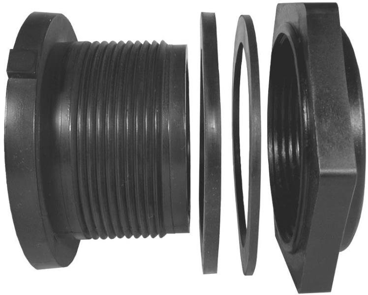 Green Leaf TF34P-E Poly Tank Fitting, 1-1/2"