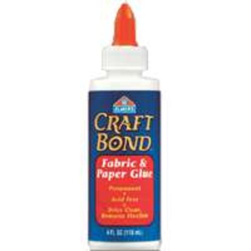 Elmer&#039;s E431 Craft Bond Fabric and Paper Glue, 4 Ounce, Clear