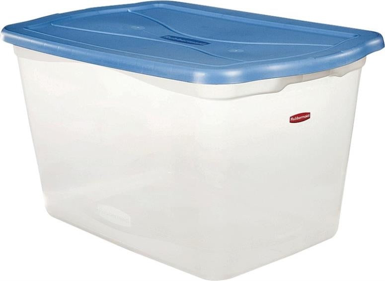 Rubbermaid RMCS210001 Stacking View Tote, 21 Gallon