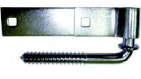 Mintcraft LR089 Screw Hook & Strap Hinges 10"x1.25", Zinc Plated