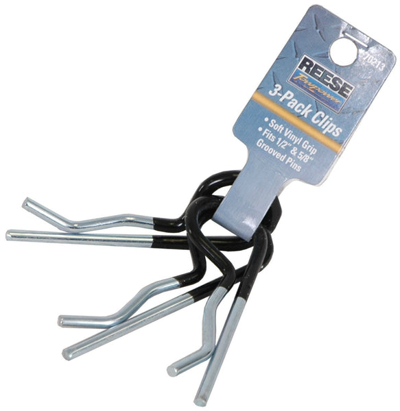 Reese Towpower® 7021300 Comfort Hitch Pin Clip, Rubber Coated, 3-Pack