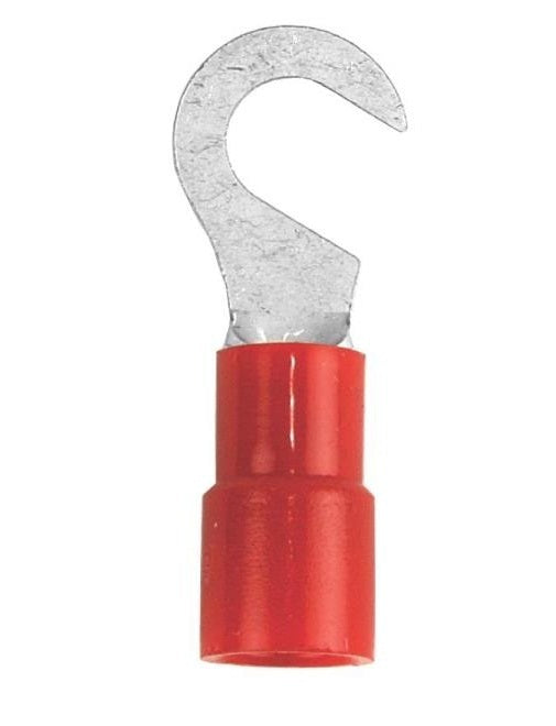 Jandorf 60958 Vinyl Insulated Terminal Hook, Red, CD/5