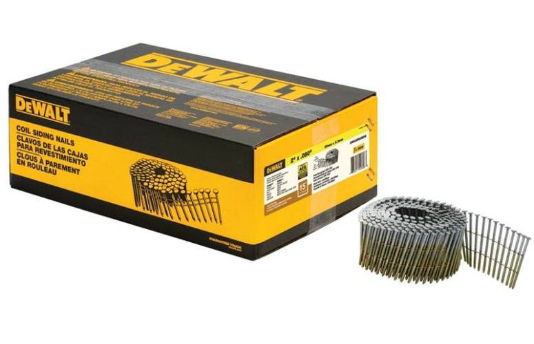 DeWalt DWC6R90BDG 15-Degree Coil Siding Nails, 0.090" x 2"