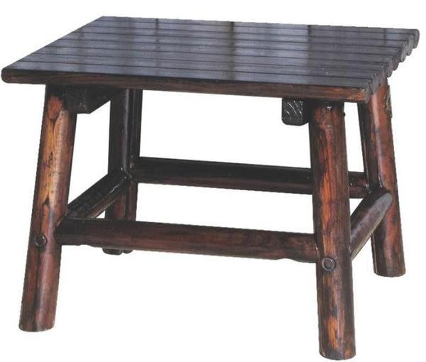 Leigh Country TX-93723 Char-log End Table, 24"