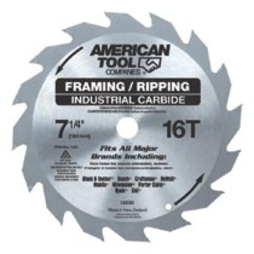Irwin 15030 Universal Arbor Circular Wood Saw Blade, 7-1/4", 16 Teeth