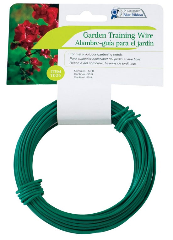 Gardeners Blue Ribbo T025A Heavy Duty Garden Training Wire, 50'
