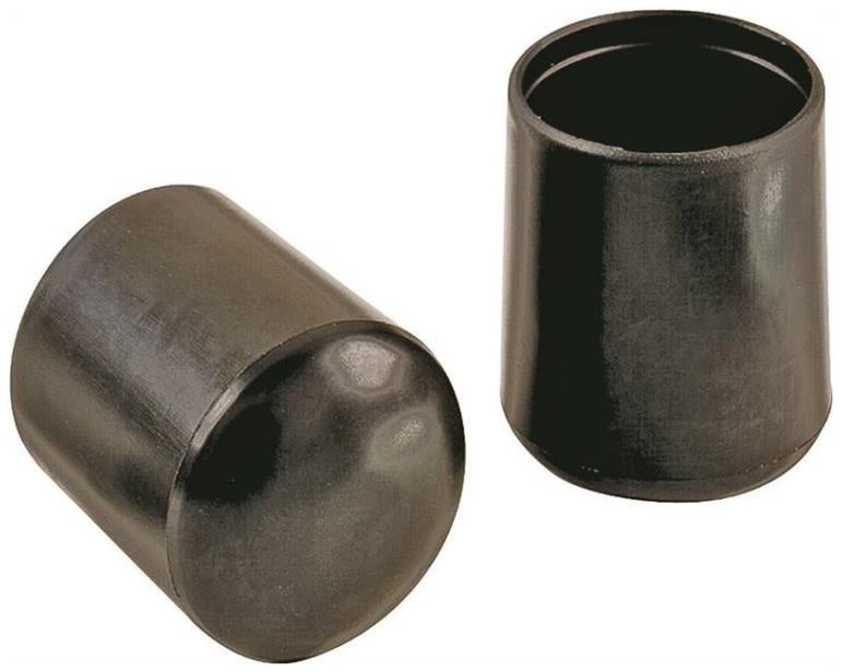 Prosource FE-50601-PS Furniture Leg Tips, 1/2", Black, 4/Pack
