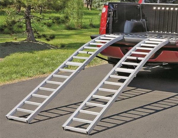 Reese Towpower 1123100 90 Arched Center Fold Ramp, 1500 lb, 90" L, Aluminum