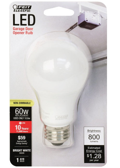 Feit Electric OM60930CA10KGAR LED Garage Door Opener Light Bulb, 10.6 Watts