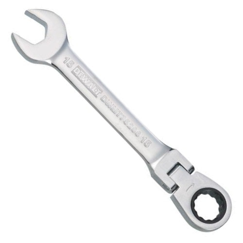 DeWalt DWMT75206OSP Metric Flex Head Combination Ratchet Wrench, 15 mm