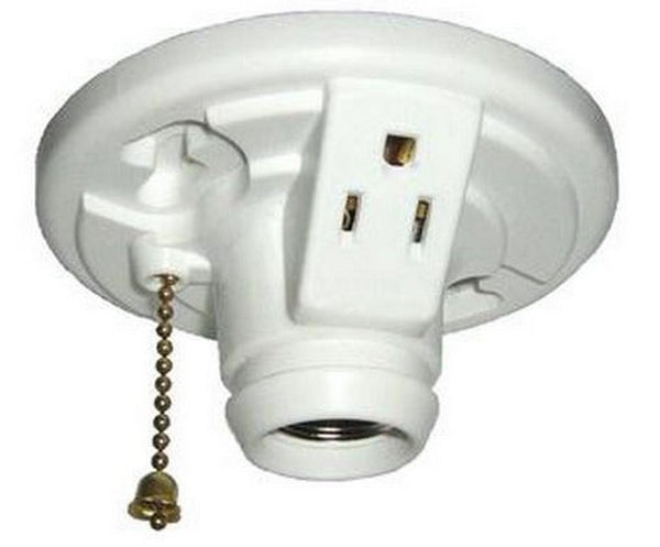 Allied  Moulded LH-13P Ceiling Lamp Holder, 3", White