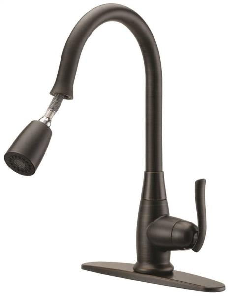Boston Harbor FP4A0000RW Single Handle Pull-Down Kitchen Faucet, Ven. Bronze