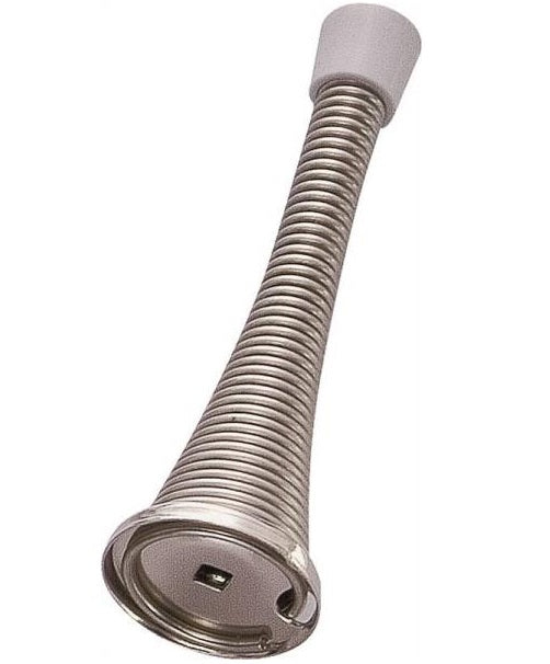 Prosource H62-B043-PS Flexible Baseboard Doorstop, Heavy-Duty, Satin Nickel