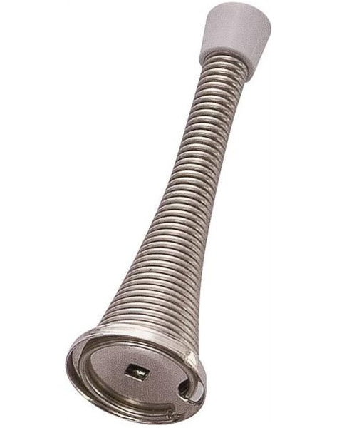Prosource H62-B043-PS Flexible Baseboard Doorstop, Heavy-Duty, Satin Nickel