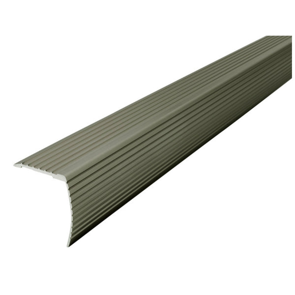 M-D Building Products 43377 Cinch Fluted Stair Edging, Satin Nickel, 72 inch