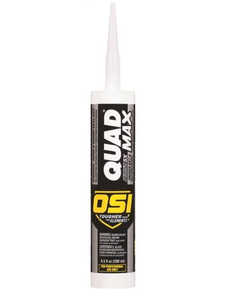 OSI 1869342 Quad Max Window, Door & Siding Sealant, 9.5 Oz, Clay 301