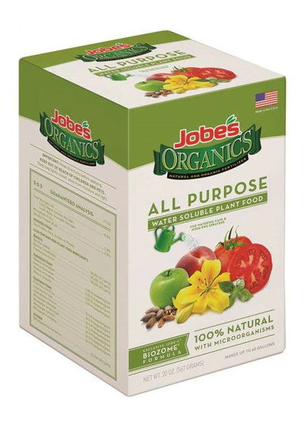 Jobe's Organics 08252 Water Soluble All Purpose Plant Food, 5-2-3, 20 Oz