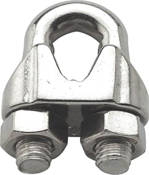 Baron 260S-1/4 Stainless Steel Wire Cable Clamp, 1/4"