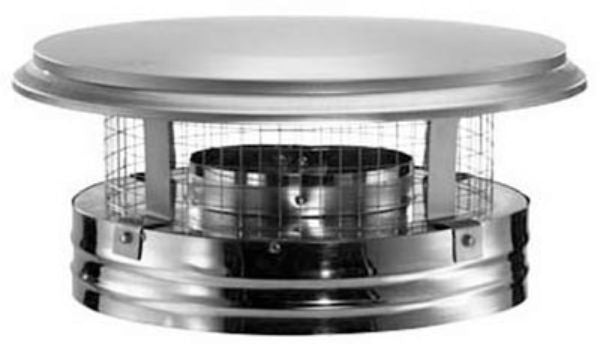 DuraVent® 6DP-VC Chimney Cap with Spark Arrestor Screen , 6", Stainless Steel