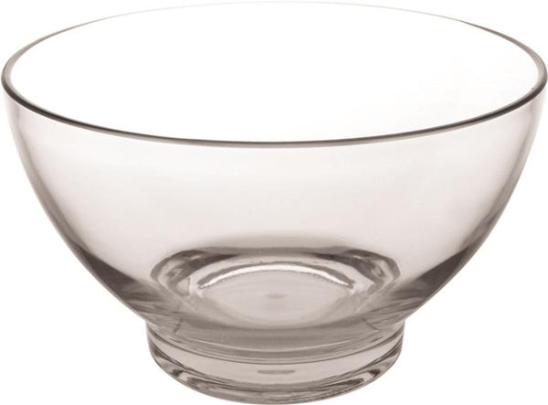 Knack3 165305I Acrylic Clear Bowl, Large, Tinted Cool Gray