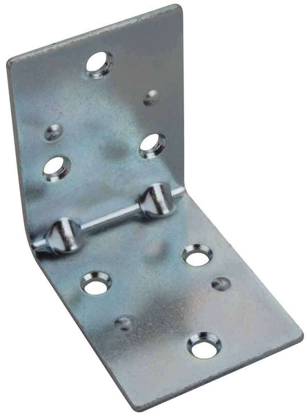 Prosource BH-6023L Corner Brace, Steel, Zinc Plated, 2 in