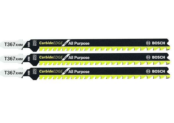 Bosch T367XHM3 Carbide Edge for All-Purpose T-Shank Jig Saw Blades