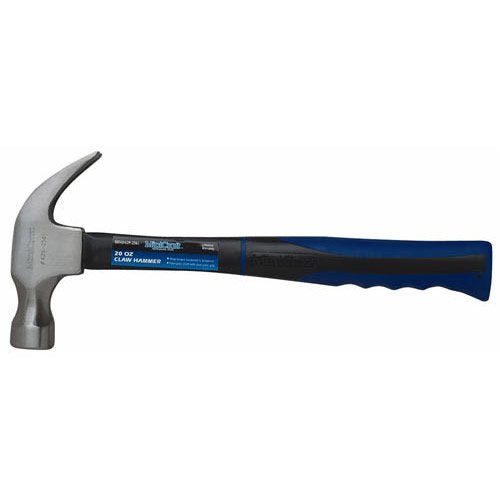 Mintcraft JL60314A Curved Claw Hammer 20 Oz, Fiberglass Handle