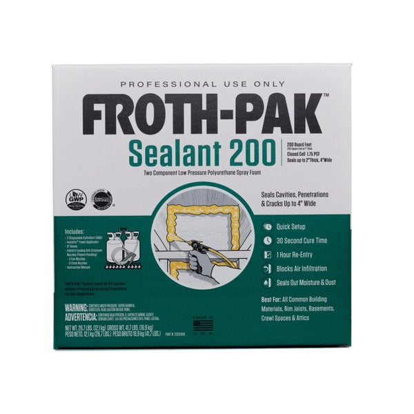 Dow 12031949 Froth-Pak Foam Sealant Kit, 200 sq-ft