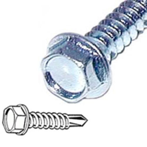 Midwest 10275 Hex Washer Head Self-Drilling Screw, 8X1/2"