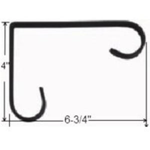 Landscapers Select 46BL Hanging Plant Bracket, Black, 6-3/4 in