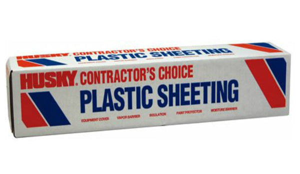 Husky CF0212-200C Polyethylene Sheeting, 12&#039; x 200&#039;, 2 Mil, Clear