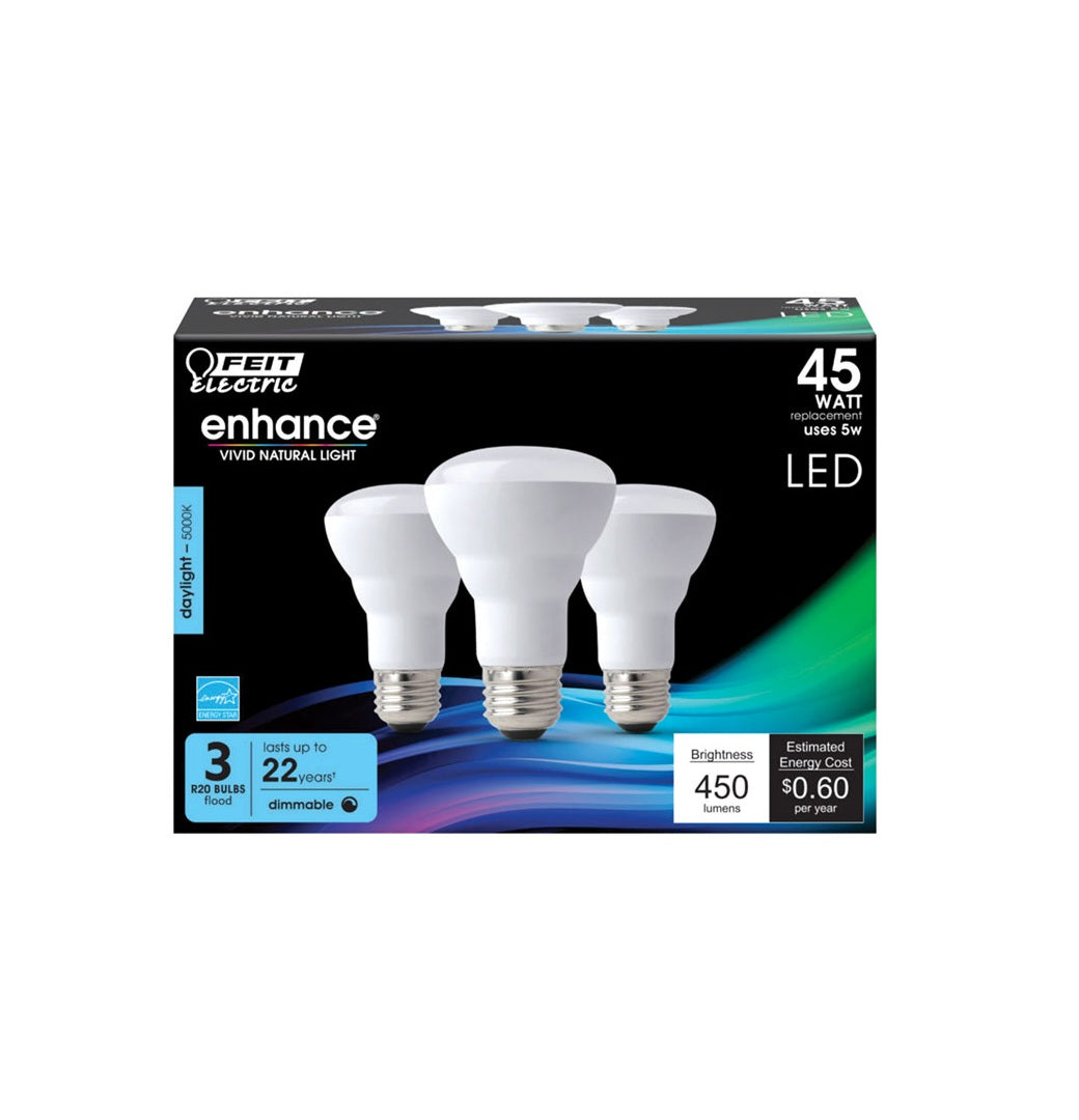Feit Electric R20DM/950CA/3 Enhance Dimmable LED Light Bulb, 5 W