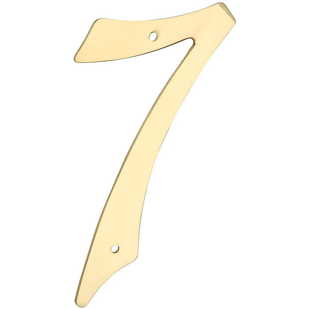 National Hardware N211-656 V1901 #7 House Numbers, Solid Brass, 4"