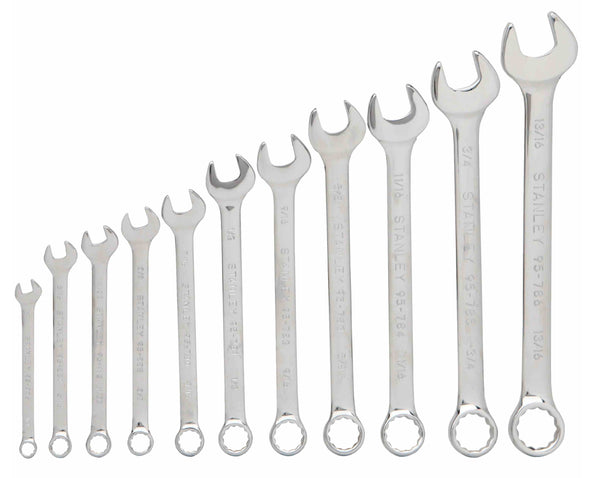 Stanley 94-385W Combination Wrench Set SAE, 11 Piece