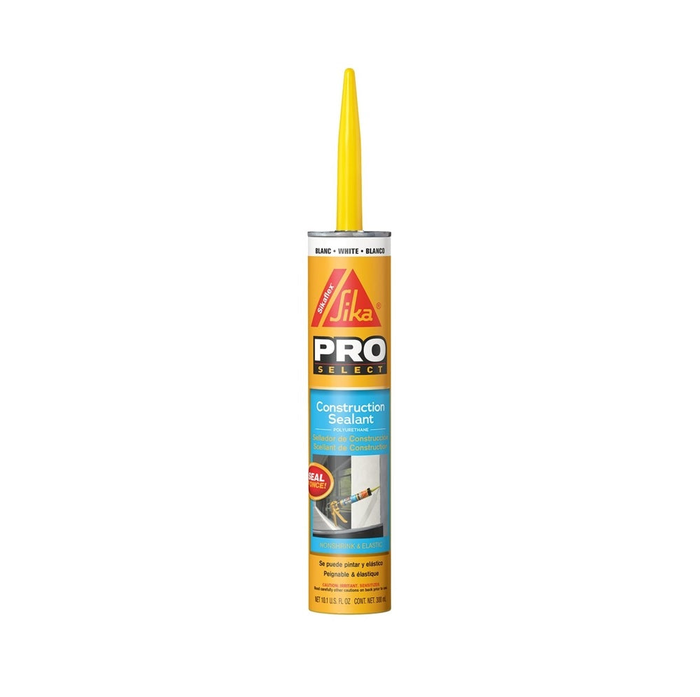 Sikaflex 515309 Polyurethane Construction Sealant, White, 10.1 Oz