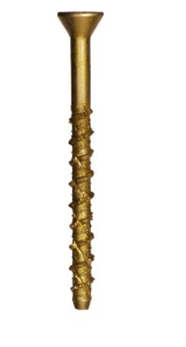 GRK 57159 Concrete Pan Head Gold Screw, Caliburn Ph # 1/4 X 2-3/4"