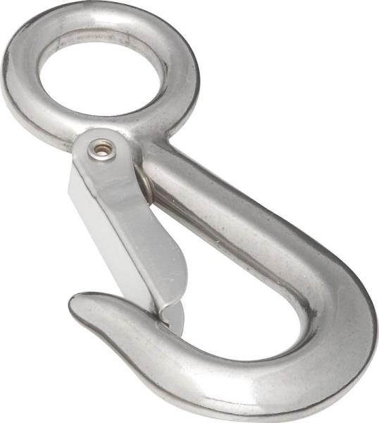 Baron 2311S Stainless Steel Round Eye Rigid Snap Hook, 3/4"