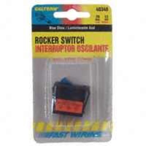 Calterm 40340 Rocker Glow Switch, 20 Amp, Blue