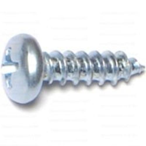 Midwest 23123 Phillips Pan Sheet Metal Screws 8" x 3/4", Zinc Plated