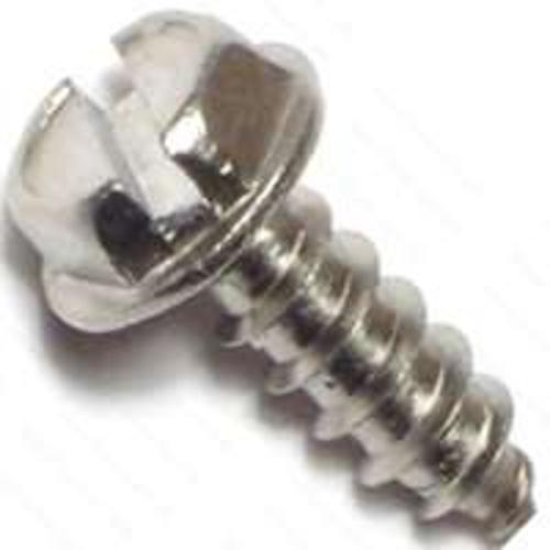 Midwest 02923 Slotted Hex Washer Head Tapping Screw #8X1/2 Zinc